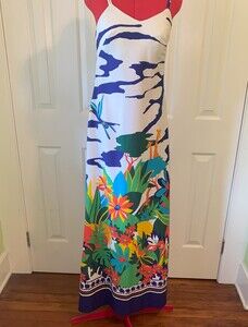 1970/80's vintage Tori Richard Floral Summer maxi dress
